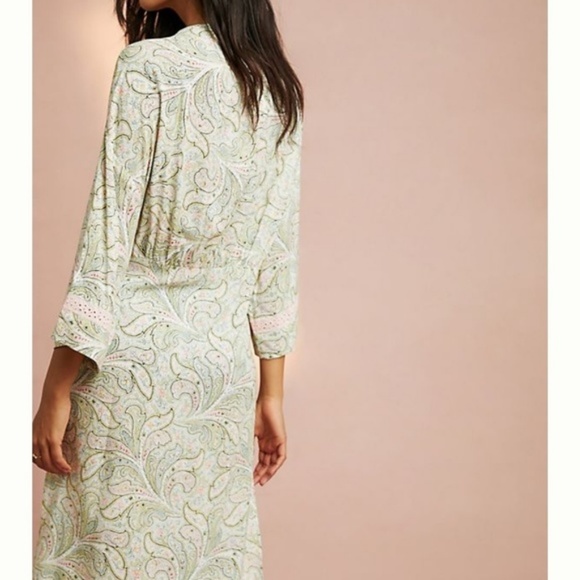 Anthropologie Floreat Paisley Robe - Picture 3 of 7